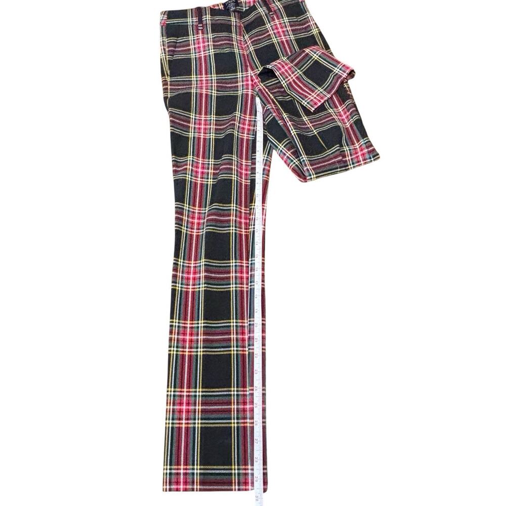 J Crew BC606 Sz‎ 0 NWOT Full-length Ruby Pant in Stewart Tartan Plaid Stretch - Picture 11 of 15